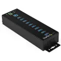 StarTech.com 10-ports Usb 3.0-hub Med Strømforsyning Adapter 350w