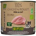 BF Petfood Biofood Organic 100% kylling vådfoder til hund og kat (200 g)