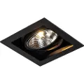 QAZQA Moderne indbygningsspotlight sort 18 cm justerbar - Artemis 111