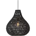 QAZQA Retro pendellampe sort 45 cm - Lina Drop