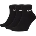 Nike Everyday Cushioned-ankeltræningsstrømper (3 par) - sort