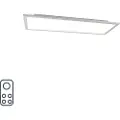 QAZQA Stål loftslampe 80 cm inkl. LED med fjernbetjening - Live