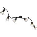 QAZQA Moderne loftspotlys sort 145 cm 6-lys - Botu