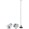 QAZQA Gulvlampe sort inkl. LED med touch-dæmper 3 trin dæmpbar - Line-up