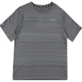 Nike Dri-FIT Miler-træningsoverdel til større børn (drenge) - grå