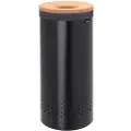 Brabantia Vasketøjsspand 35 l, med kork låg, sort, Brabantia