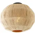 QAZQA Oriental loftslampe sort med reb - Riki