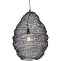 QAZQA Oriental Pendellampe Sort 45 cm - Nidum L