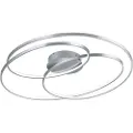 TRIO Stål loftslampe 80 cm inkl. LED 3-trins dæmpbar - Rowin