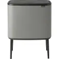 Brabantia Tryklågspand BO TOUCH BIN 3 x 11 l, mineralgrå, Brabantia