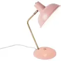 QAZQA Retro bordlampe lyserød med bronze - Milou
