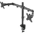 Deltaco Dual Monitor Desk Mount for 13"-32" screens - Sort