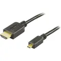 Deltaco Hdmi-1053 Hdmi-kabel 5 M Hdmi Type D (micro) Hdmi Type A (standard) Sort 5m. Micro Hdmi Sort