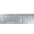 Cherry KC 6000 SLIM FOR MAC - Tastatur - Nordisk - Sølv