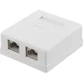 Deltaco CAT6A Shielding Wall Socket