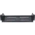 Deltaco 19" fast hylde 2U 267mm dyb ma