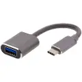 Deltaco Usb-c 3.1 To Usb-a Adapter Otg 10 Cm - Space Grey 0.11m. Usb C Usb A Sort
