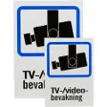 Deltaco Plastskilt Tv/videoovervågning A4 + A5