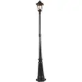 QAZQA Klassisk udendørs lanterne sort 200 cm IP44 - Havana