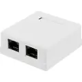 Deltaco Wall Outlet 2-port