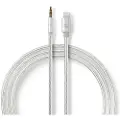 Nedis Nylon Guld Apple Lightning 8-bens Til Han-adapterkabel Belagt 3.5 Mm 1 M