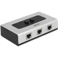 DeLOCK 87673 Interface Hub 1000 Mbit/s Sort, Grå Rj-45
