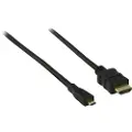 Goobay HDMI - Micro HDMI 2.0 - 3m - Sort