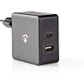 Nedis Wcpd45w100bk Usb-a-og Usb-c-vægoplader