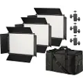 Bresser Sh-bi-farvede Led-panellys 1200a 3 Enheder