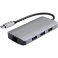 Prokord Usb 3.1 Hub 3-port + Rj45 Usb 3.2 Gen 1 (3.1 Gen 1) Type-c