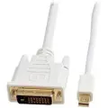 Prokord Displayport Kabel 2m. Mini Displayport Dvi-d Hvid