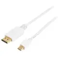 Prokord Displayport Kabel 5m. Mini Displayport Displayport Hvid