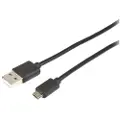 Prokord Usb-kabel 0.5m. Usb A Micro-usb B Sort