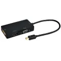 Prokord Video Transformer Mini Displayport Dvi-d + Vga (d-sub) + Hdmi Sort