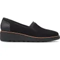 Clarks Clarkstil kvinder. 26155819 Sharon lædersko sort (38), 1-3 cm, Ingen, Casual