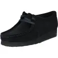 Clarks Clarkstil mænd. 26155522 Sorte Wallabee-lædersko (37.5), 1-3 cm, Ruskind, Blonder, Casual