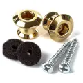 Dunlop Straplok Dual Design Strap Buttons Gold