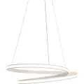 QAZQA Moderne pendellampe hvid 74 cm inkl. LED dæmpbar - Rowan