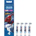 Oral-B Eb10-4ffs Sw Spiderman Udskiftning Af Elektrisk Tandbørste 4 Enheder