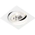 QAZQA Firkantet indbygget spotlight hvid justerbar - Chuck 111