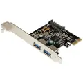 StarTech.com 2-ports Pcie Usb 3.0-kort Med Sata-strøm