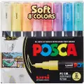 Posca marker sæt Soft farver, PC-1M 8 ass.