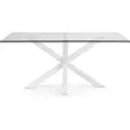 Kave Home - Spisebord Argo 160 cm, stålben - Transparent - Spiseborde - - Homeroom