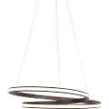 QAZQA Moderne pendellampe sort 74 cm inkl. LED - Rowan
