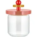 Alessi Køkken opbevaringskrukke 100 COLLECTION, 750 ml, lyserød, glas, Alessi
