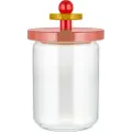 Alessi Køkken opbevaringskrukke 100 COLLECTION, 1 l, lyserød, glas, Alessi