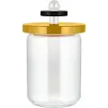 Alessi Køkken opbevaringskrukke 100 COLLECTION, 1 l, gul, glas, Alessi