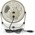 Nedis Mini Ventilator til Bord USB, Grå 5412810321155 Modsvarer: N/A