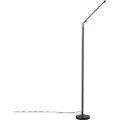 QAZQA Moderne gulvlampe sort inkl. LED med touch-dæmper - Berdien
