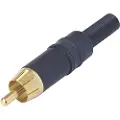 Rean NYS373-0 Male Phono Plug Black